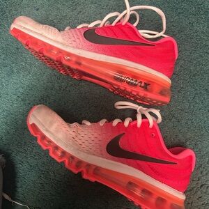 Nike Air Max Hot Pink and White Shoes